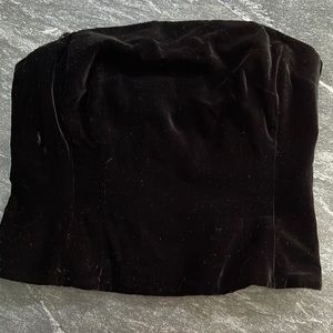 Anne Taylor Black Velvet Bustier